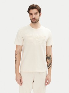 EA7 Emporio Armani T-Shirt 7M000149 AF14772 U1079 Écru Regular Fit