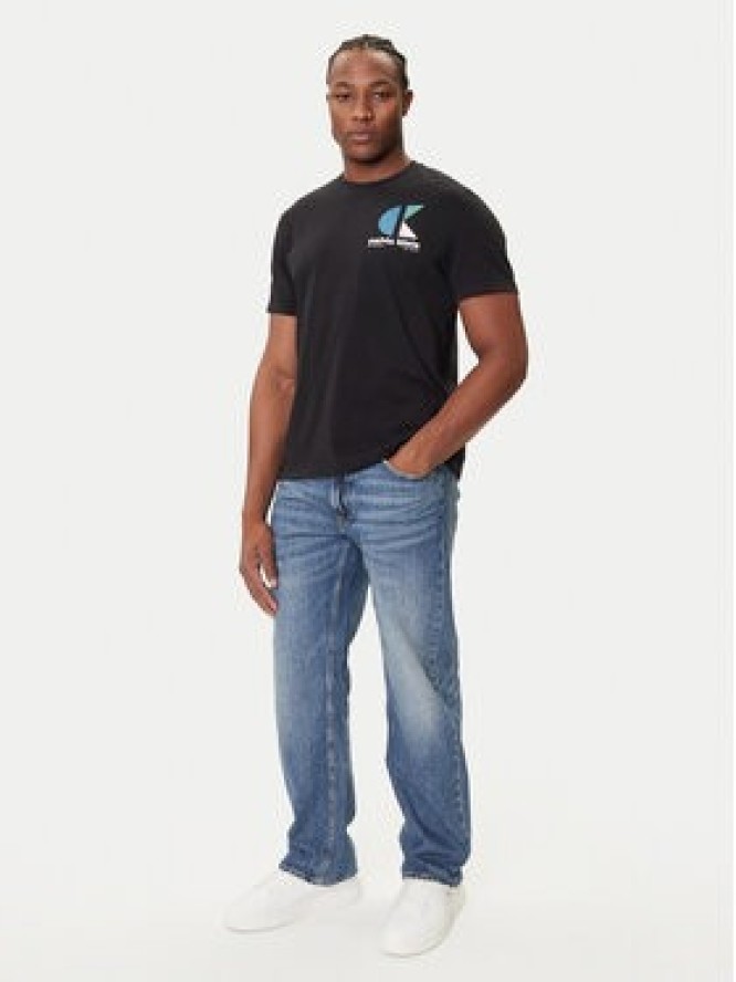 Calvin Klein Jeans T-Shirt Bauhaus Logo LV04RC827G Czarny Regular Fit