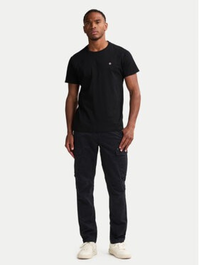 Petrol Industries T-Shirt M-ROS-TSR002 Czarny Regular Fit