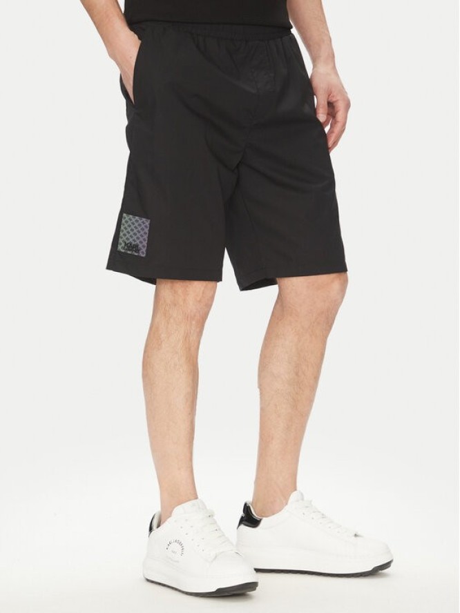 KARL LAGERFELD Szorty sportowe 265709 552600 Czarny Regular Fit