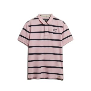 Koszulka polo w paski Superdry Vintage