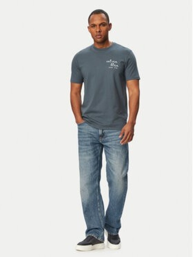 Calvin Klein Jeans T-Shirt LV04RG837G Granatowy Regular Fit