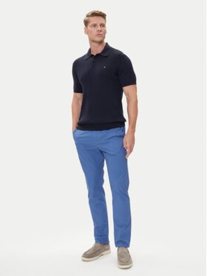 Tommy Hilfiger Chinosy Denton Essential MW0MW40262 Niebieski Straight Fit