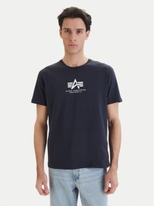 Alpha Industries T-Shirt Basic 118533 Granatowy Regular Fit