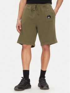C.P. Company Szorty sportowe 18CMSB268A110337O Zielony Relaxed Fit