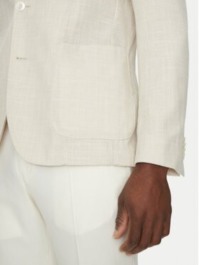 BOSS Marynarka C-Hanry-252 50540742 Écru Slim Fit