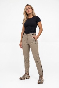 Spodnie outdoorowe - Turystyka piesza - Unisex - SOLX - Vintage Khaki
