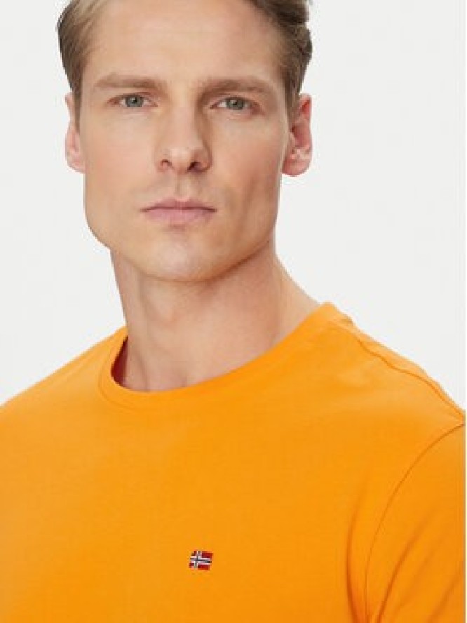 Napapijri T-Shirt Salis NP0A4H8D Pomarańczowy Regular Fit