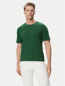 Tommy Hilfiger T-Shirt Ess Seasonal MW0MW39995 Zielony ciemny Regular Fit
