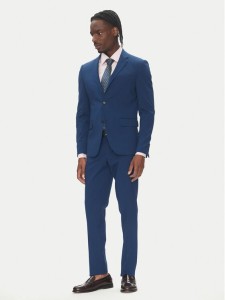 Lindbergh Garnitur 30-61040 Niebieski Slim Fit