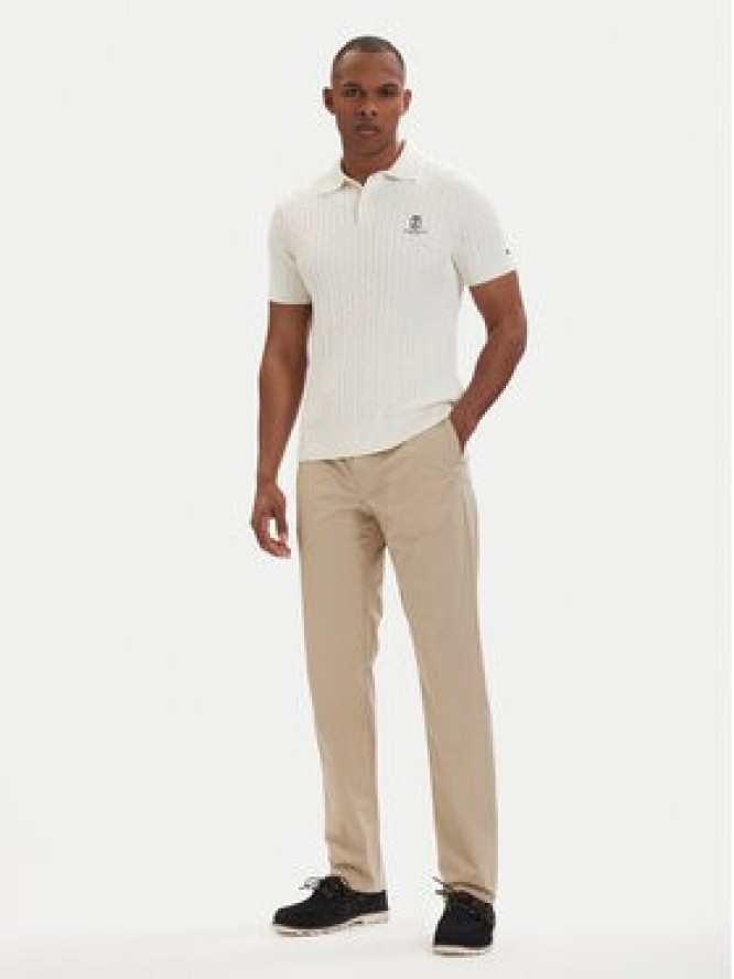 Tommy Hilfiger Chinosy Denton MW0MW42340 Beżowy jasny Slim Fit