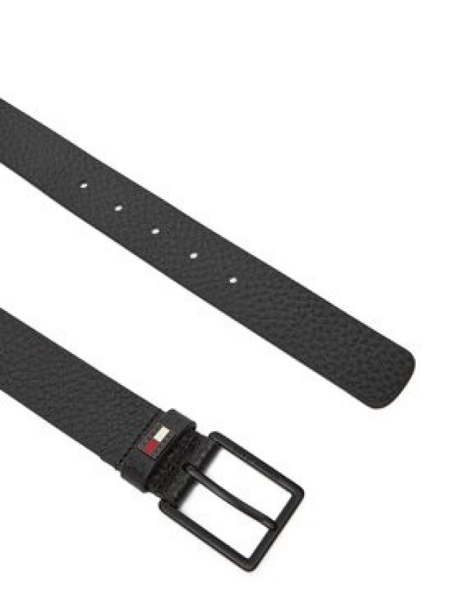 Tommy Jeans Pasek Męski Tjm Elevated Flag Leather 3.5 AM0AM13418 Czarny