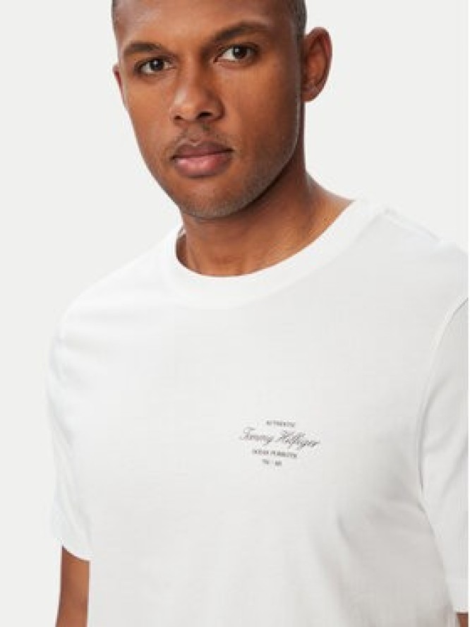 Tommy Hilfiger T-Shirt Nautical MW0MW44258 Biały Regular Fit