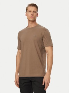 BOSS T-Shirt 50506373 Khaki Regular Fit