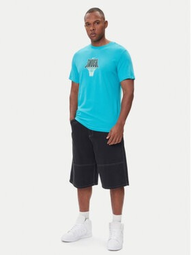 Nike T-Shirt HJ3466 345 Turkusowy Regular Fit