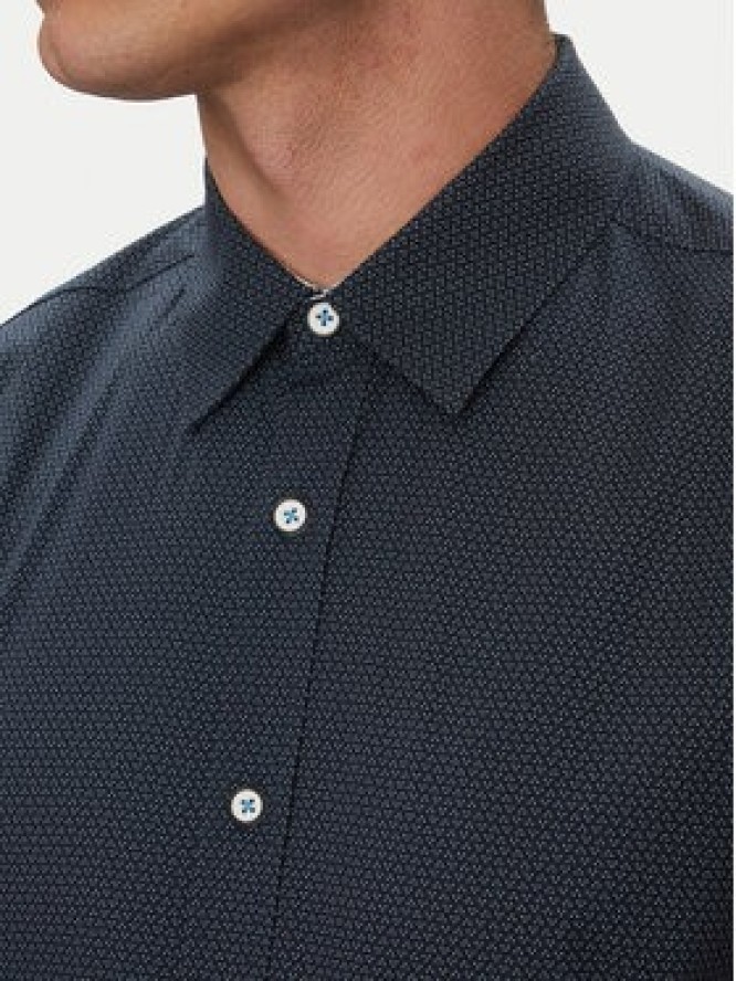 INDICODE Koszula Gentor 20-552 Granatowy Regular Fit