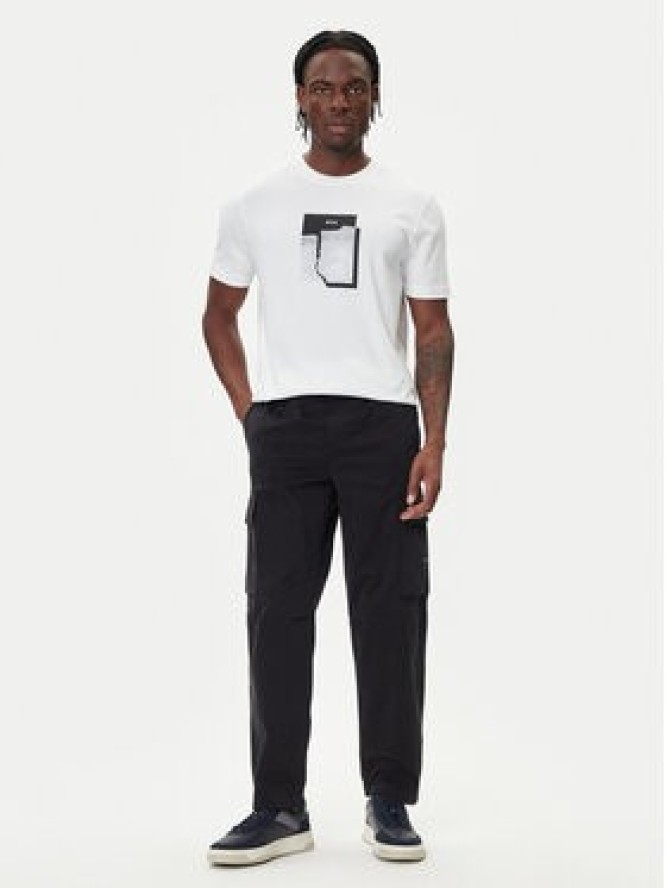 BOSS T-Shirt Te_Brokenice 50554640 Biały Regular Fit
