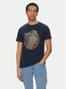 Blend T-Shirt 20717764 Granatowy Regular Fit