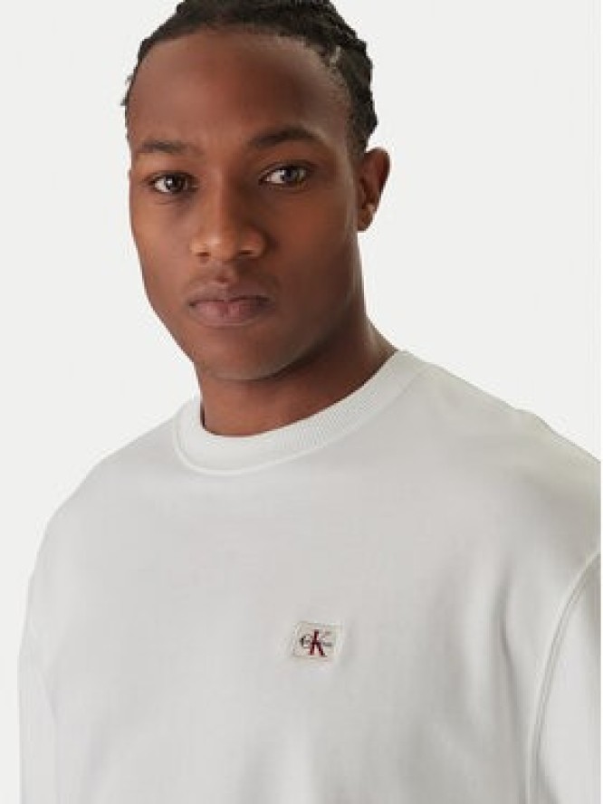 Calvin Klein Jeans Bluza LV04RC273G Biały Regular Fit