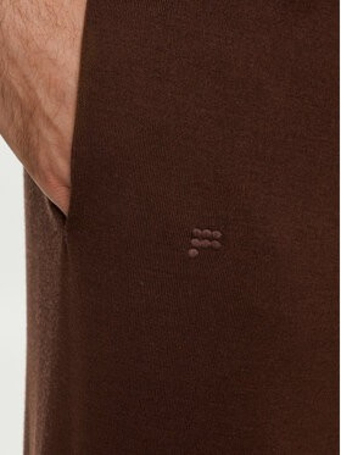 Pangaia Spodnie dresowe Merino Brązowy Regular Fit