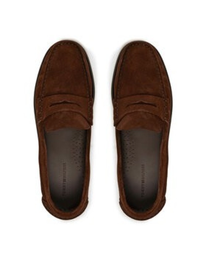 Tommy Hilfiger Lordsy Classic Hilfiger Suede Loafer FM0FM05363 Brązowy