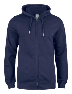 clique Premium OC Hoody Full Zip z bawełny organicznej - dark navy