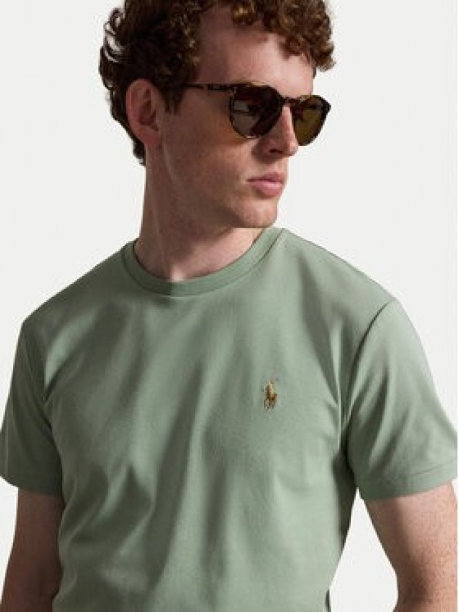 Polo Ralph Lauren T-Shirt 710740727505 Zielony jasny Regular Fit