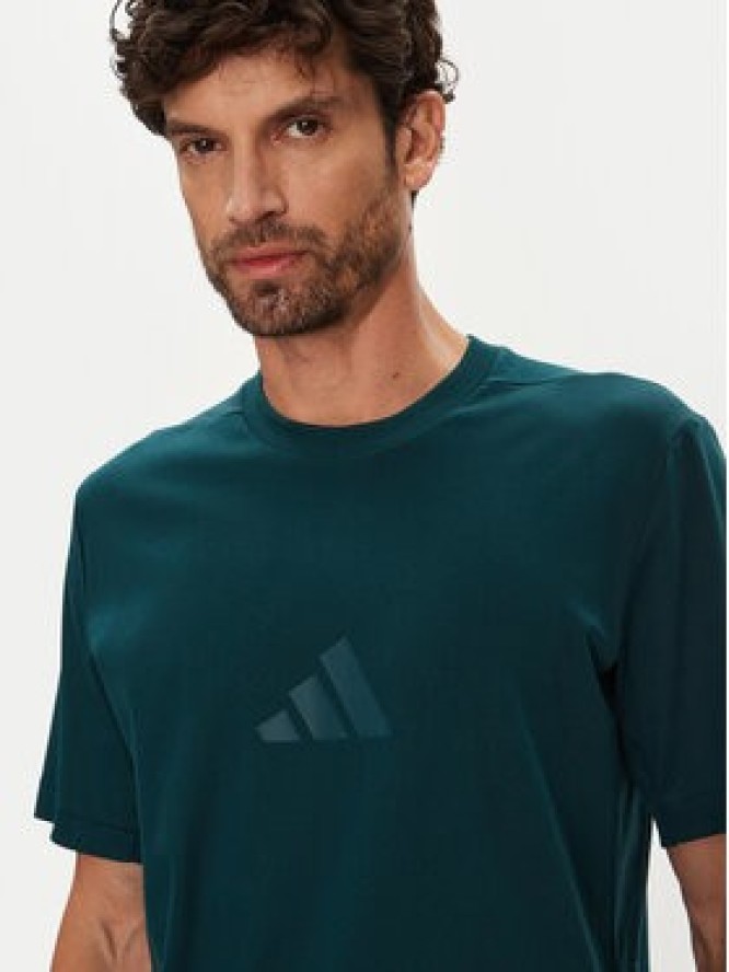 adidas T-Shirt Z.N.E. JW4736 Zielony Regular Fit
