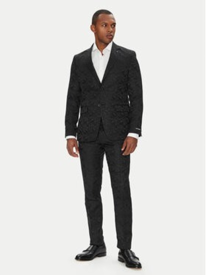 KARL LAGERFELD Spodnie garniturowe 255002 553038 Czarny Slim Fit