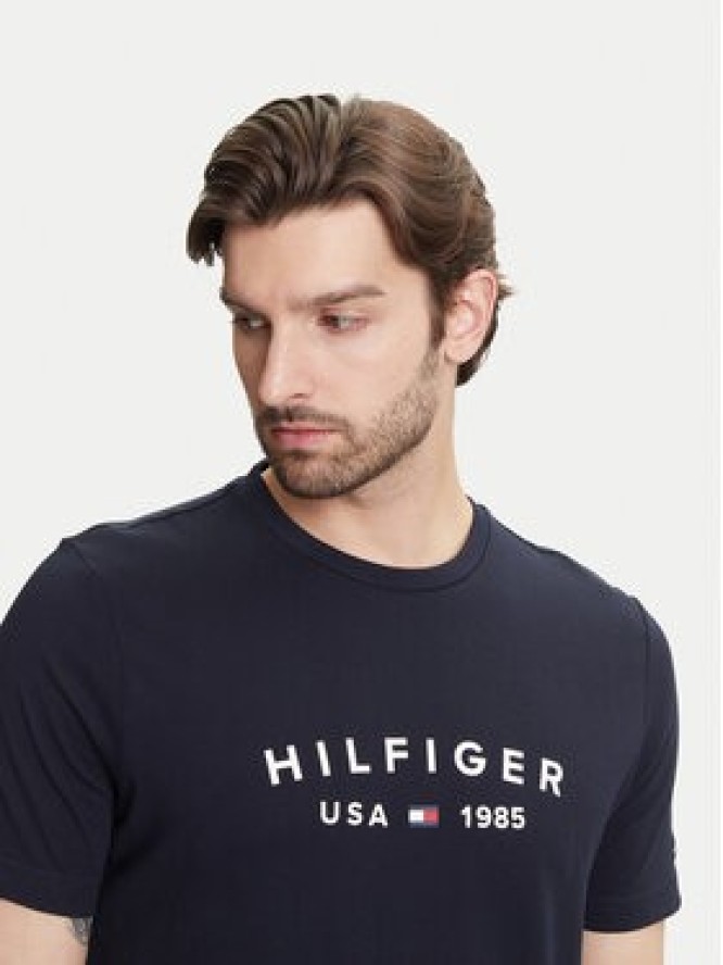 Tommy Hilfiger T-Shirt Fathers Day MW0MW39356 Granatowy Regular Fit