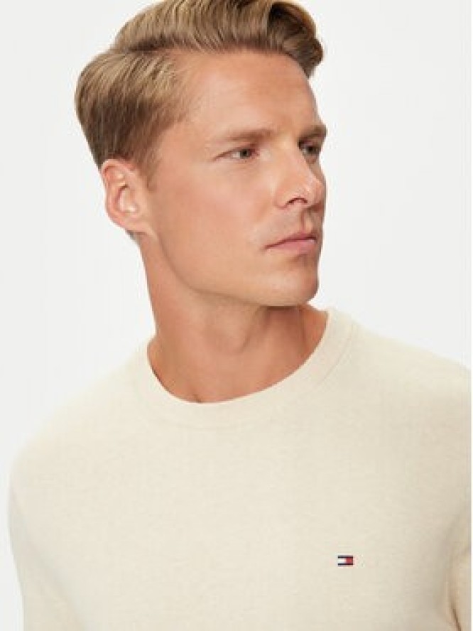 Tommy Hilfiger Sweter MW0MW28046 Écru Regular Fit