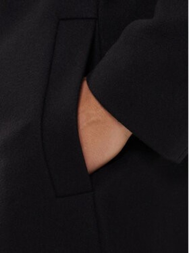 HUGO Płaszcz wełniany Mintrax2541 50546551 Czarny Regular Fit