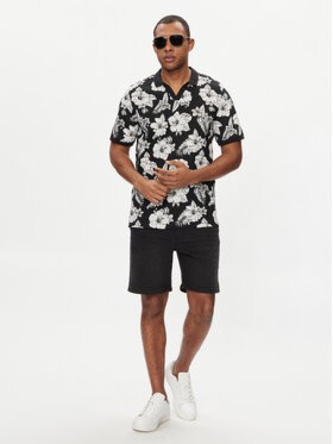 Jack & Jones Szorty jeansowe Chris 12249165 Czarny Relaxed Fit