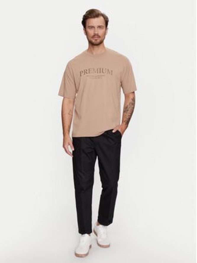 Jack & Jones T-Shirt Jprbluwinston 12255611 Brązowy Regular Fit