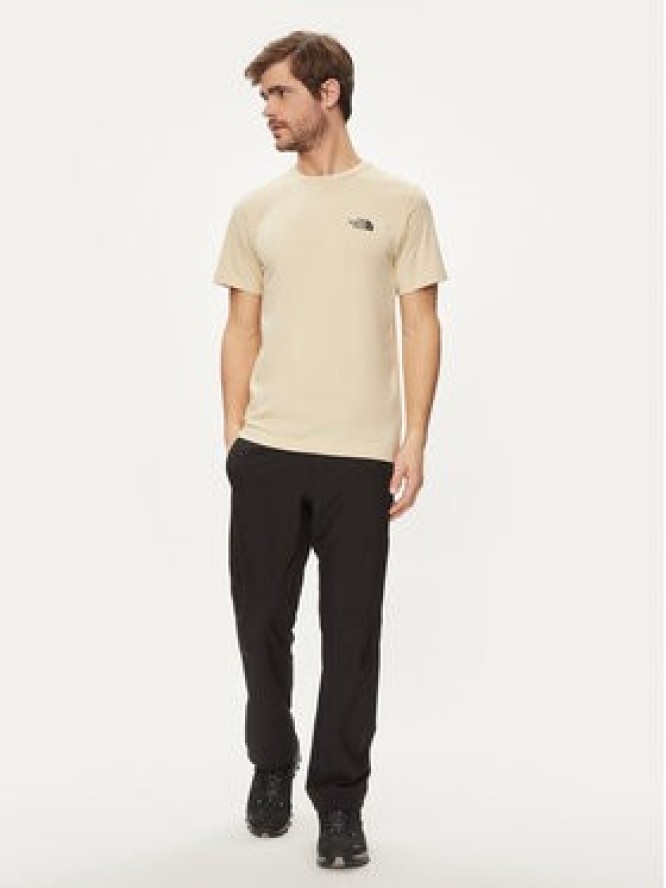 The North Face T-Shirt Simple Dome NF0A87NG Beżowy Regular Fit