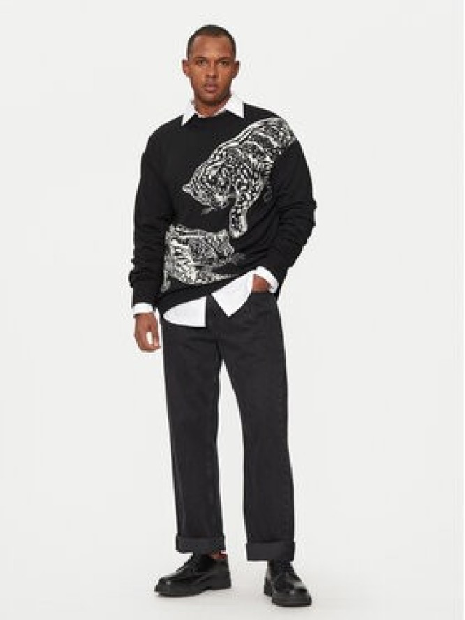 Just Cavalli Sweter 77OAFM40 Czarny Regular Fit