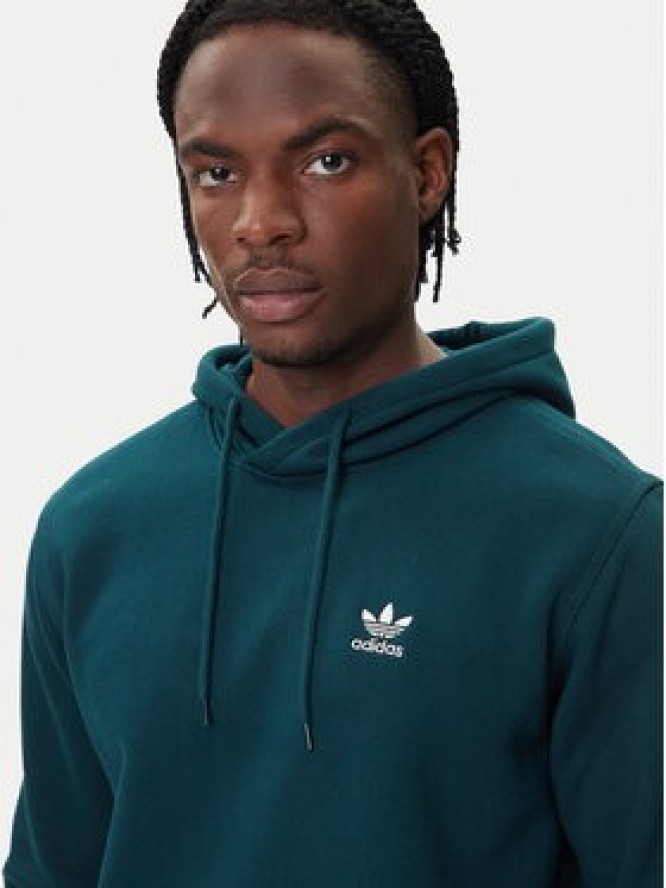 adidas Bluza Trefoil Essentials JZ3589 Zielony Regular Fit