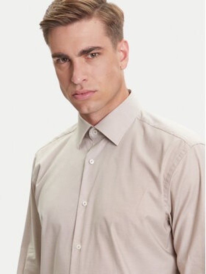 BOSS Koszula H-Joe 50519887 Beżowy Regular Fit