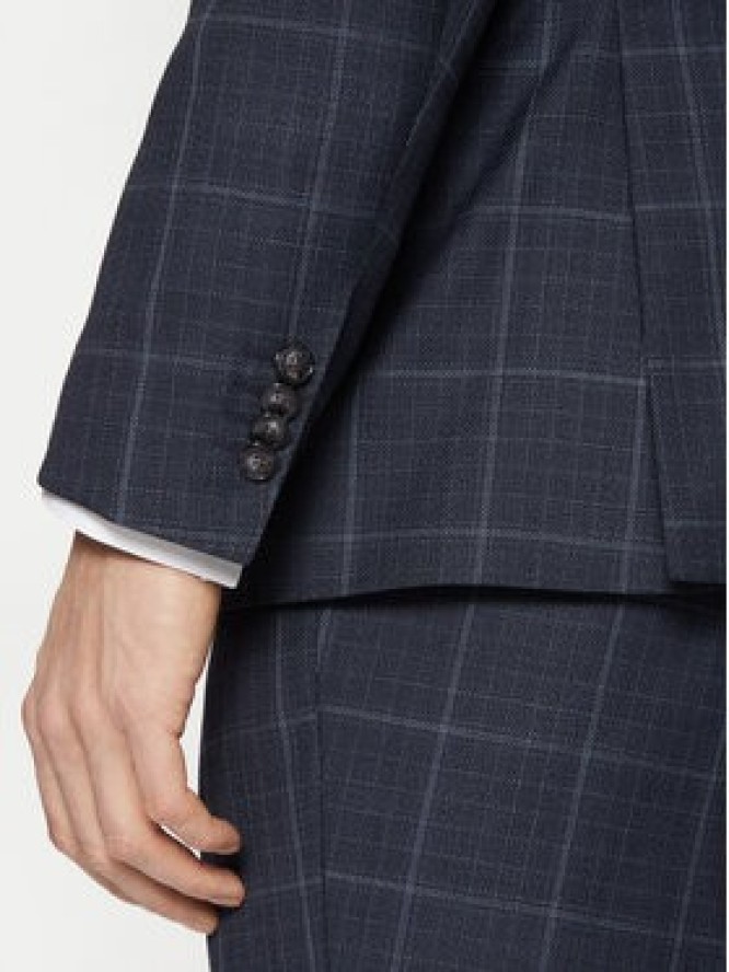 BOSS Garnitur H-Huge 50518097 Granatowy Slim Fit