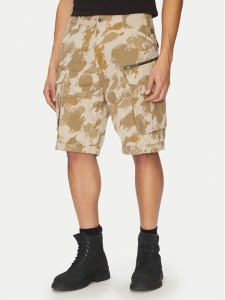 G-Star Raw Szorty materiałowe Rovic Zip D08566-D955 H174 Beżowy Relaxed Fit