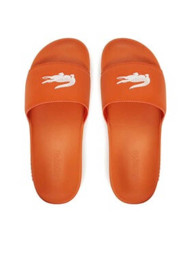 Lacoste Klapki Serve Sliders 7-49CMA0041 Pomarańczowy