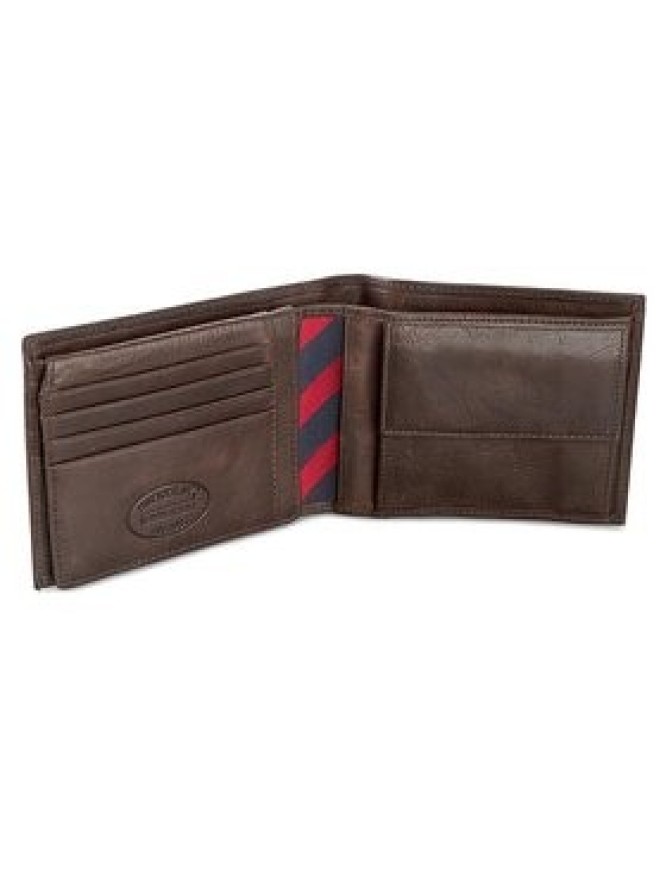 Tommy Hilfiger Portfel Johnson Cc Flap And Coin Pocket AM0AM00660/82566 Brązowy