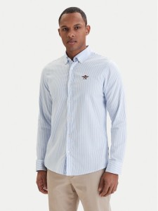 Aeronautica Militare Koszula 261CA1320UCT03532 Błękitny Regular Fit
