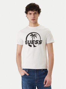 Guess T-Shirt F6GI00 J1314 Biały Slim Fit
