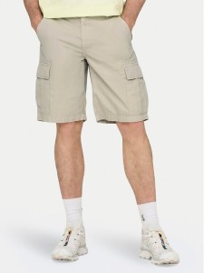 Only & Sons Szorty materiałowe Loc Cargo 22029214 Beżowy Regular Fit