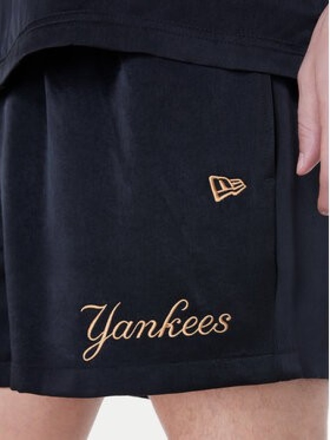 New Era Szorty sportowe New York Yankees MLB Woven 60596375 Czarny Regular Fit