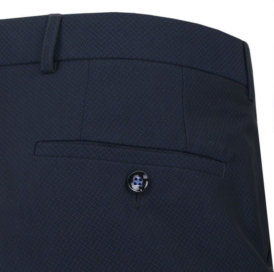 Granatowy Garnitur na Studniówkę lub Wesele - Taliowany - Casino