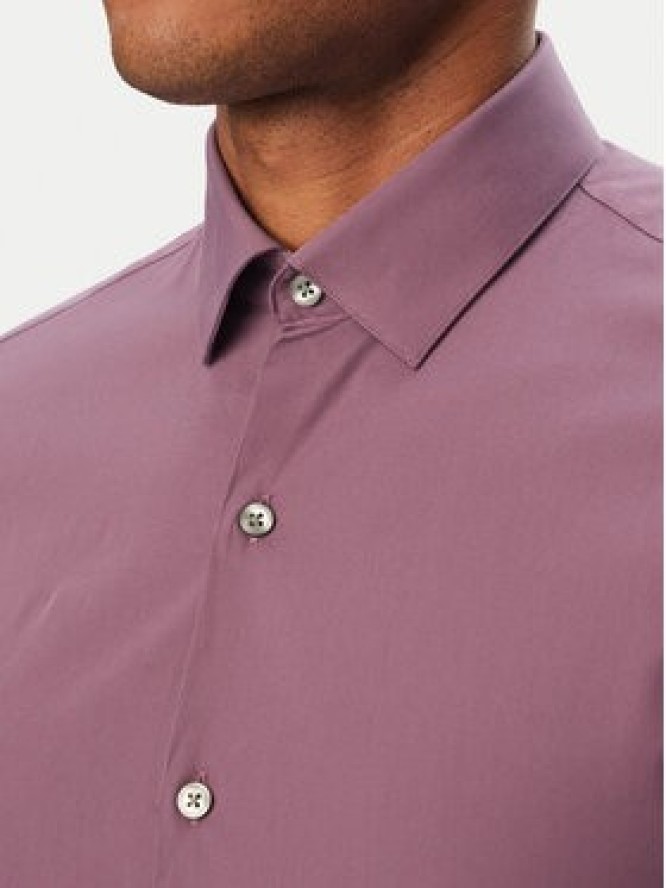 Calvin Klein Koszula Essentials LV019EU037 Fioletowy jasny Slim Fit