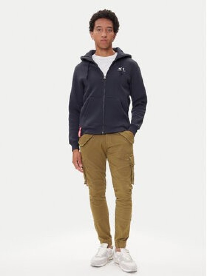 Alpha Industries Bluza Basic Zip 118342 Granatowy Regular Fit