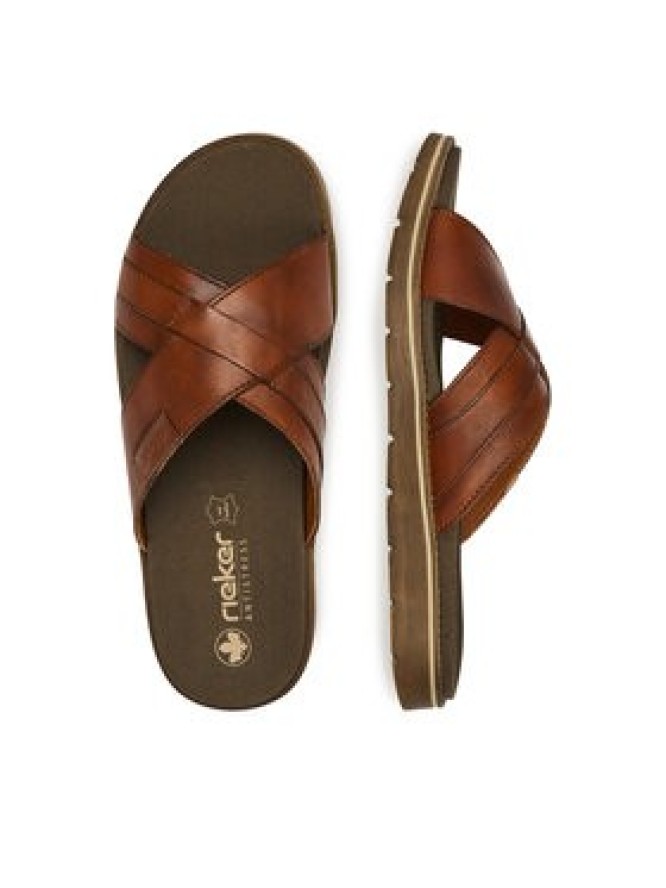 Rieker Klapki 24393-24 Brązowy